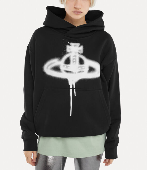 Vivienne Westwood Spray Orb Pullover Sweatshirt in BLACK